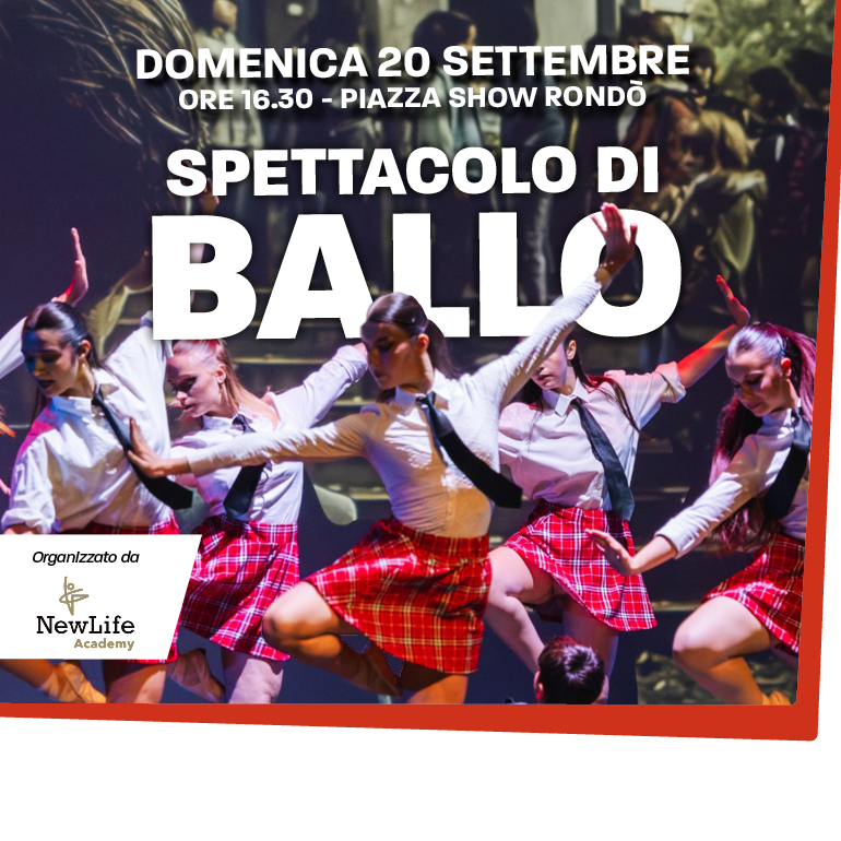 Domenica 20 settembre spettacolo di ballo a cura di New Life Academy